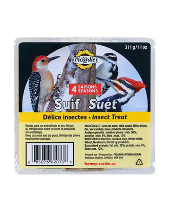 Suif Délice aux insectes 345 g — photo sur fond blanc