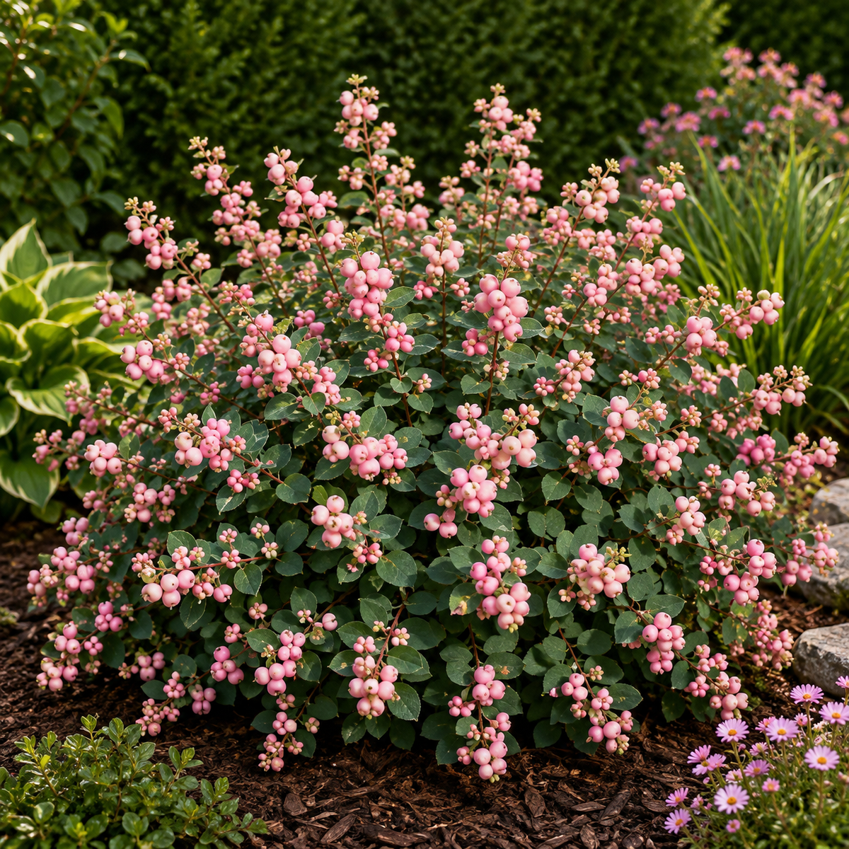 Symphoricarpos × doorenbosii 'Pinky Promise'