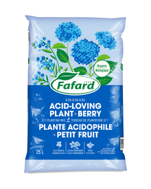 Terreau 3/1 pour plantes acidophiles 0.05-0.04-0.03 – Fafard — photo sur fond blanc