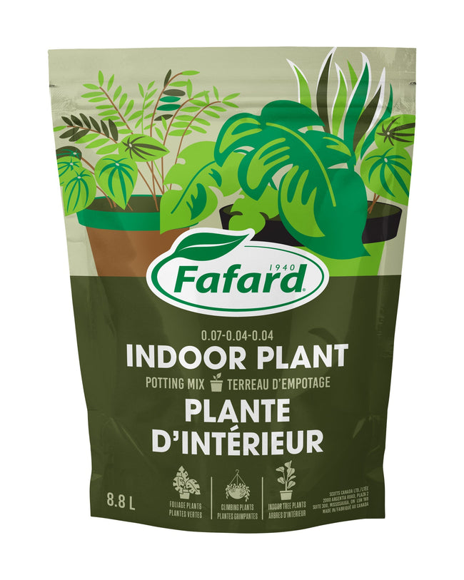 Sac de terreau pour plantes d’intérieur Fafard conçu pour la culture des plantes en pot à l’intérieur
