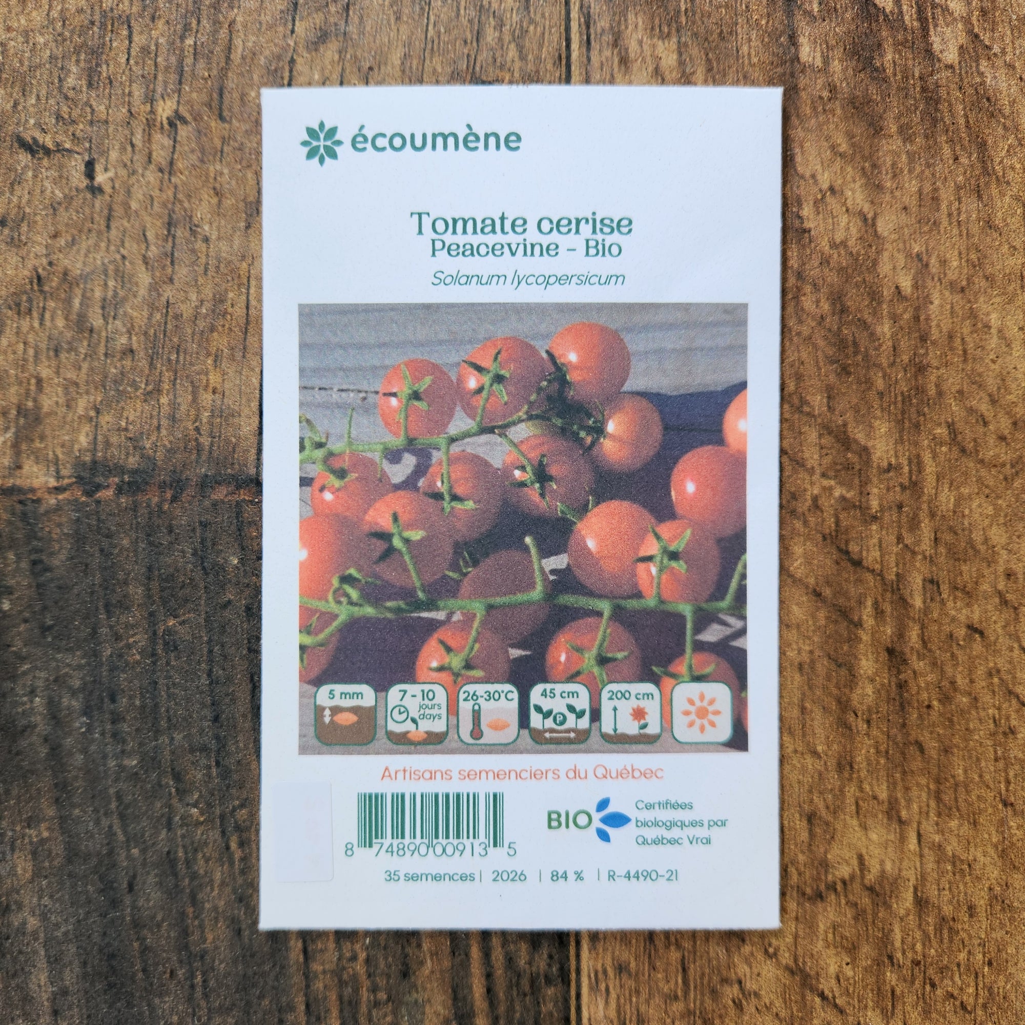 Organic 'Peacevine' Cherry Tomato