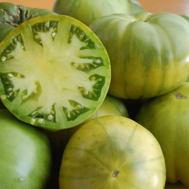 Organic 'Aunt Ruby German Green' tomato