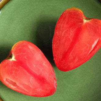 Organic 'Hungarian Heart' Tomato Seeds by Gaia, product image prepared for Canadian gardeners.
