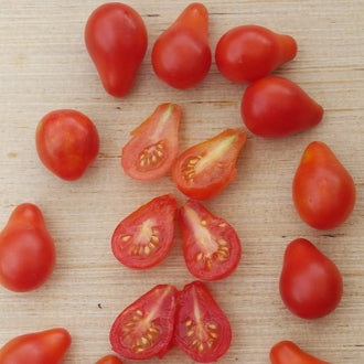 Organic 'Red Pear' Tomato Seeds by Gaia, product image prepared for Canadian gardeners.