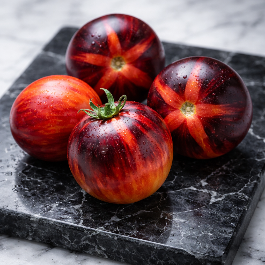 Tomate Black Strawberry (<em>Solanum lycopersicum</em> ‘Black Strawberry’)