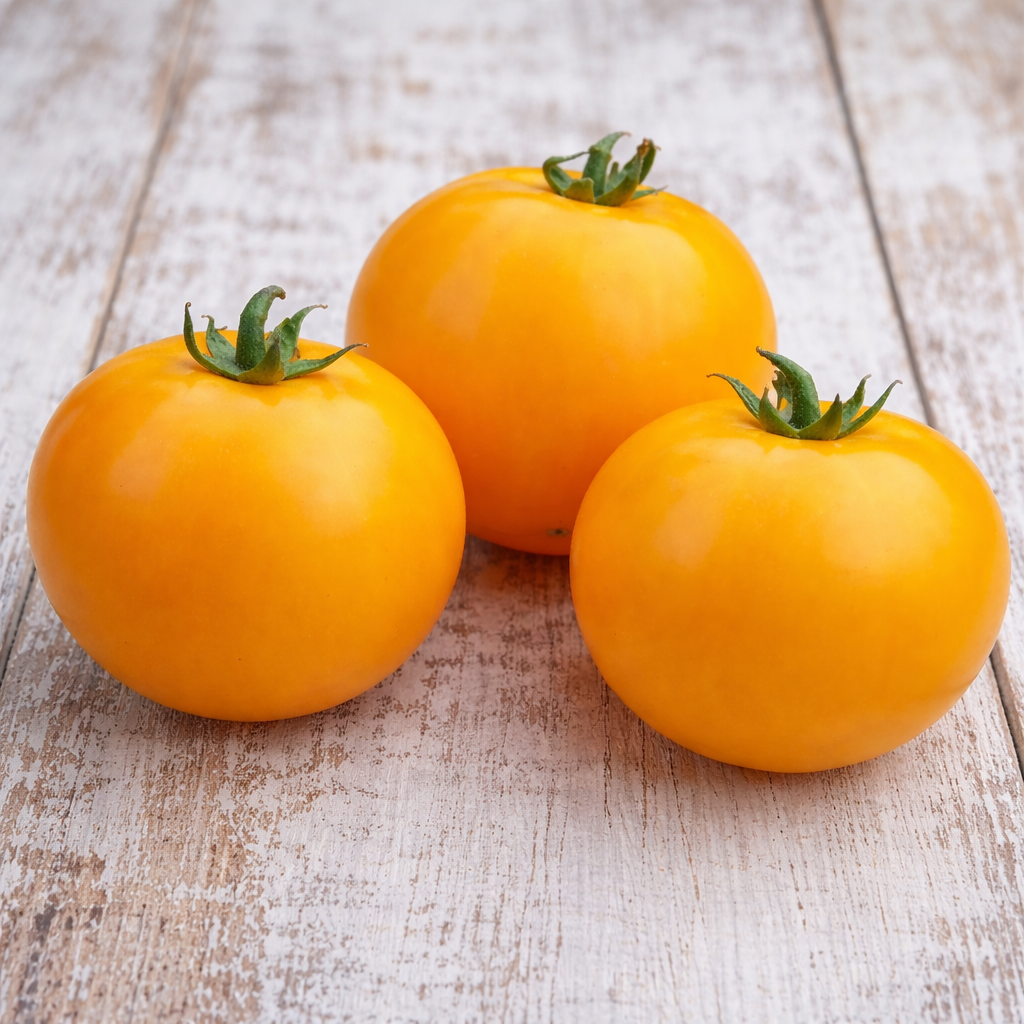 Organic 'Golden Bison' yellow tomato