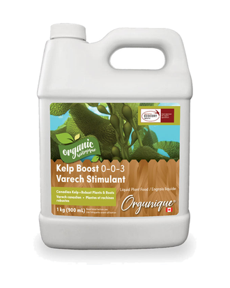 Orgunique Varech stimulant liquide 0-0-3 — photo sur fond blanc