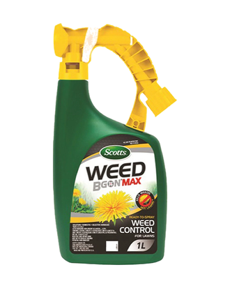 Herbicide Prêt à l'Emploi Fixation au Boyau WEED B GON MAX de Scotts — photo sur fond blanc