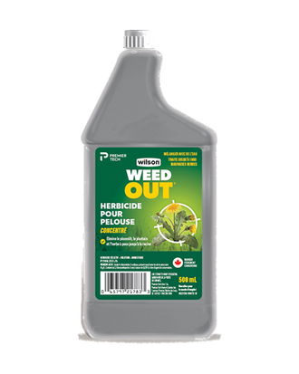 Herbicide pour gazon concentré WEED-OUT de Wilson — photo sur fond blanc