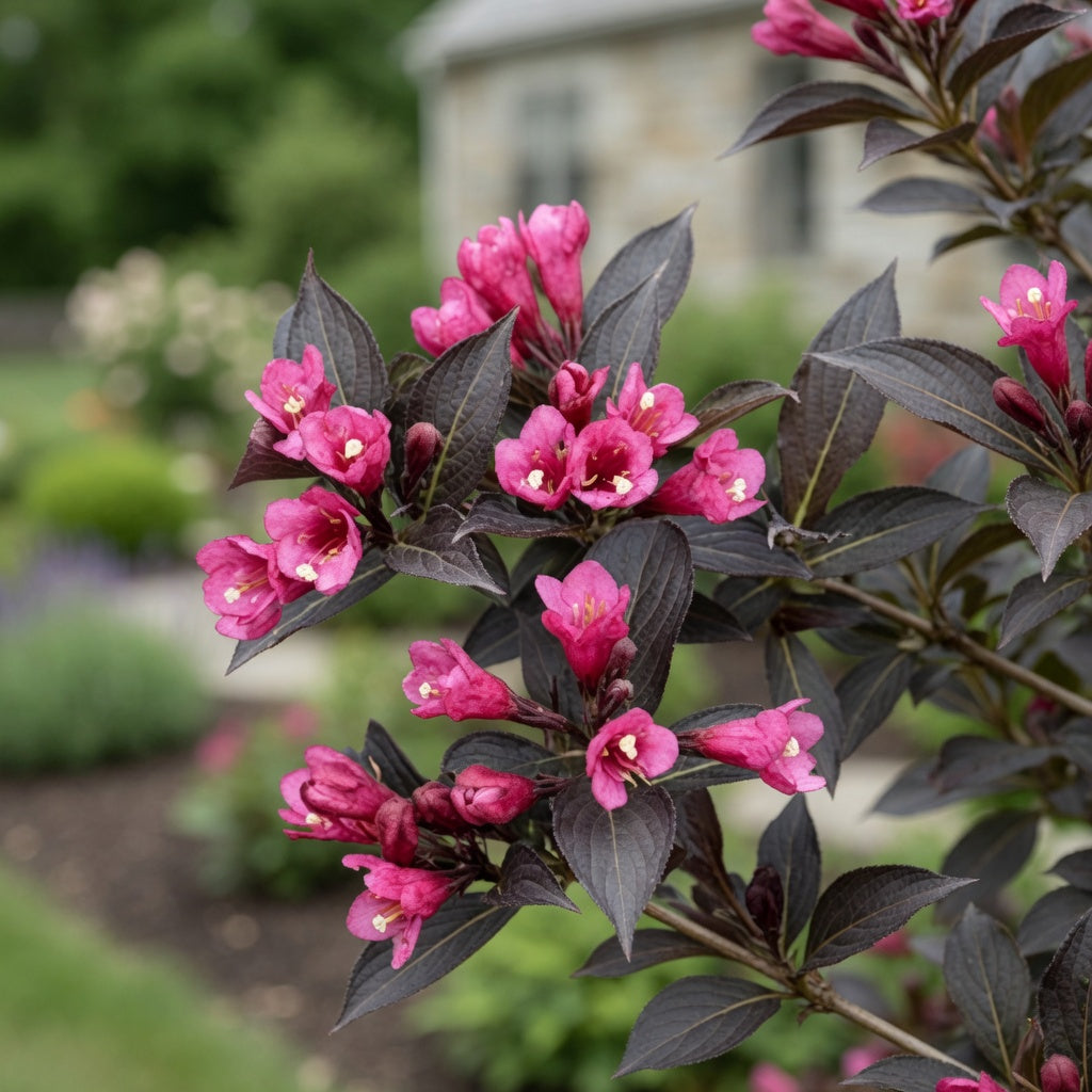 Weigela ‘Spilled Wine’ (Weigela florida)