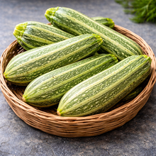 Zucchini ‘Costata Romanesco’ (<em>Cucurbita pepo</em>)