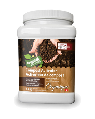 Orgunique Activateur de compost granulaire — photo sur fond blanc