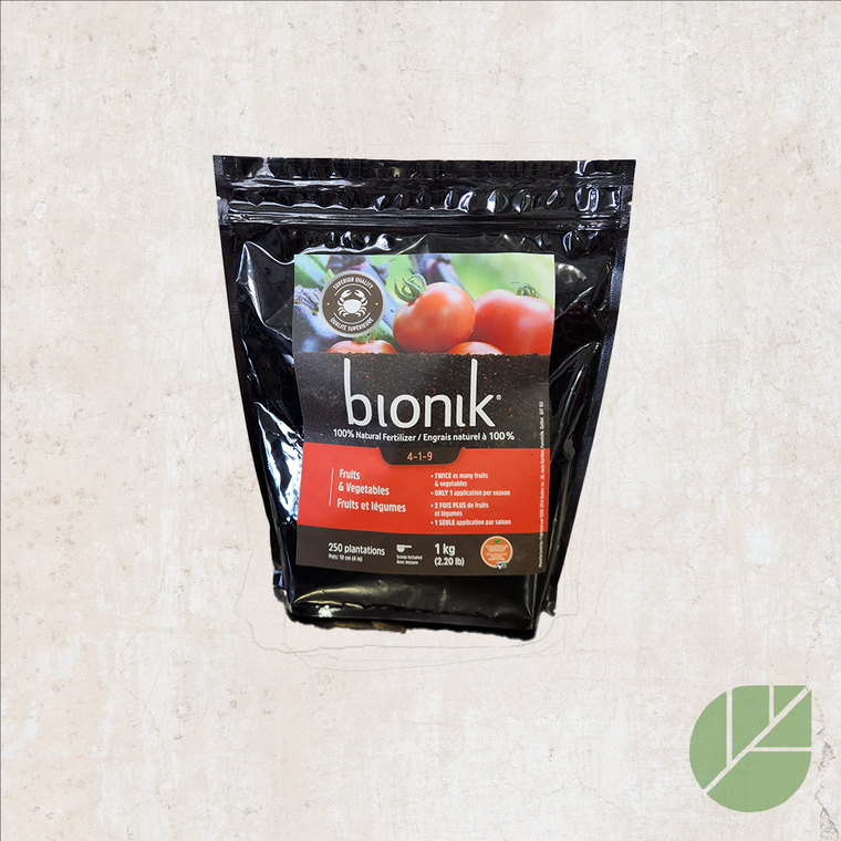 Engrais naturel pour fruits et légumes Bionik 4-1-9