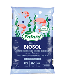 Compost Marin BIOSOL® 1.2-0.7-0.6 avec Tourbe, Algues et Crevettes – Fafard — photo sur fond blanc