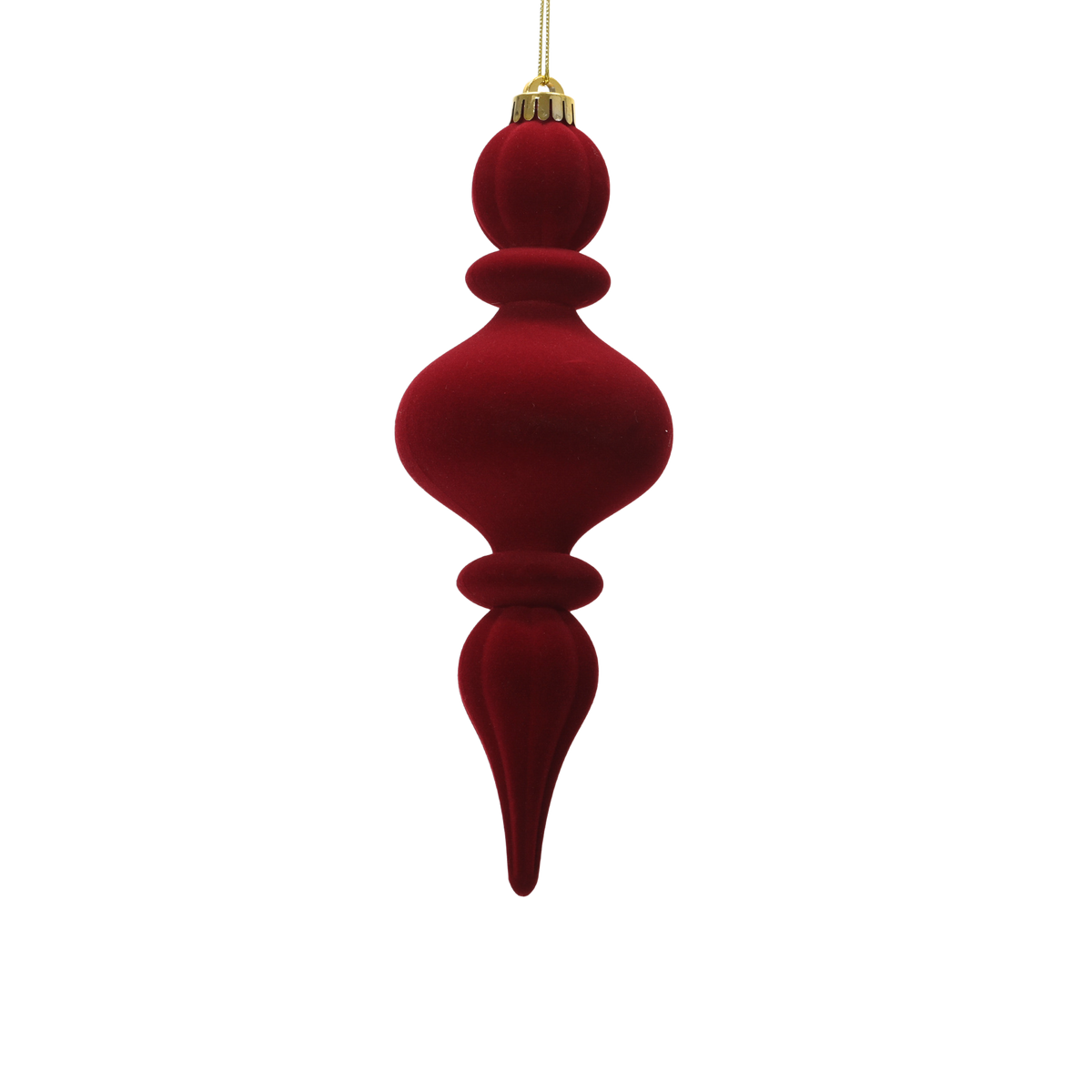 Ornement de Noël floqué – Rouge