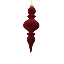 Ornement de Noël floqué – Rouge