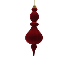 Ornement de Noël floqué – Rouge