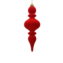 Ornement de Noël floqué – Rouge