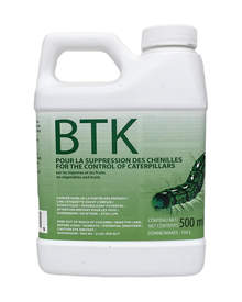 Insecticide biologique BTK concentré — photo sur fond blanc