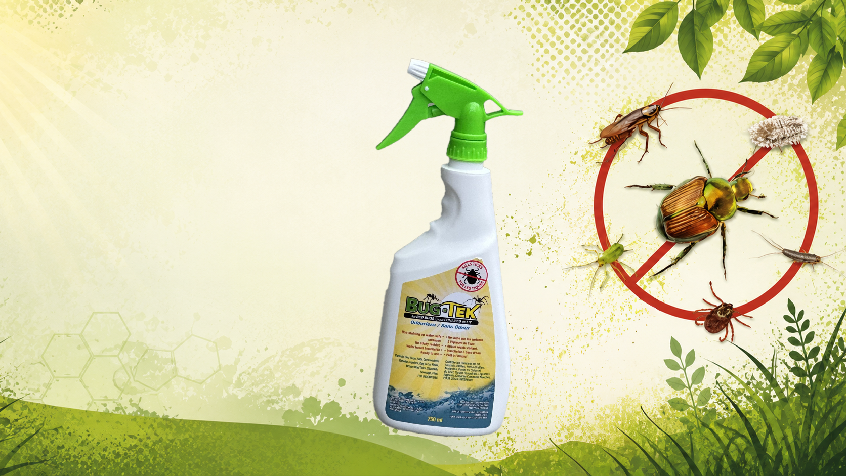 Produits Bug-Tek pour le contrôle des insectes au jardin