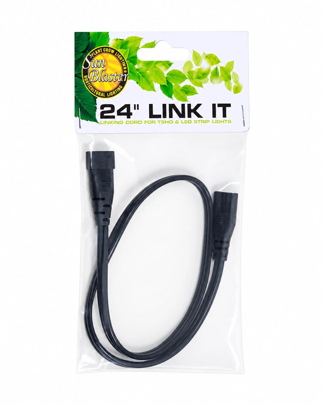 Câble de liaison SunBlaster T5 de 24 pouces dans son emballage d’origine sur fond blanc.