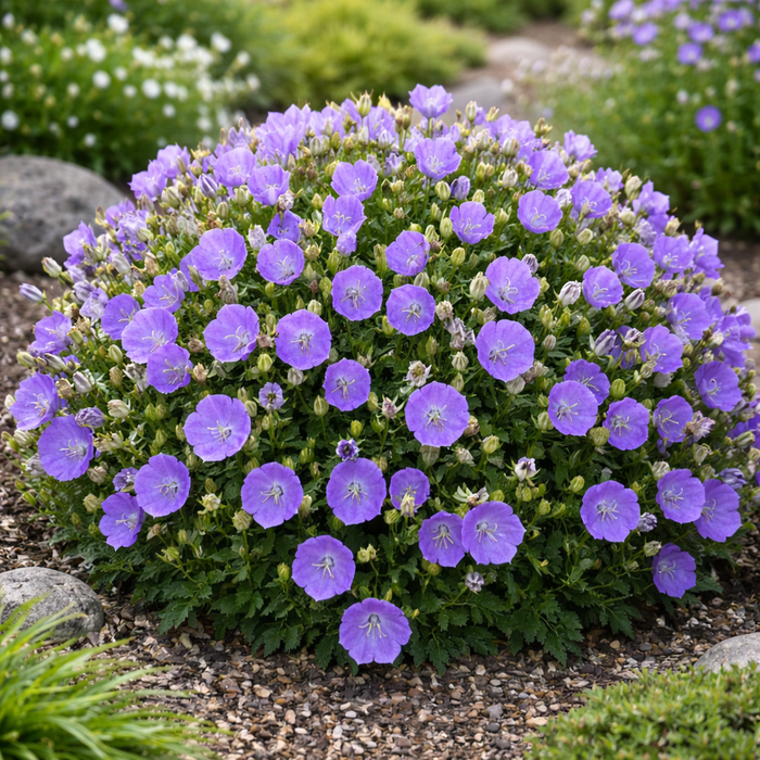 Campanula carpatica 'Rapido Blue'