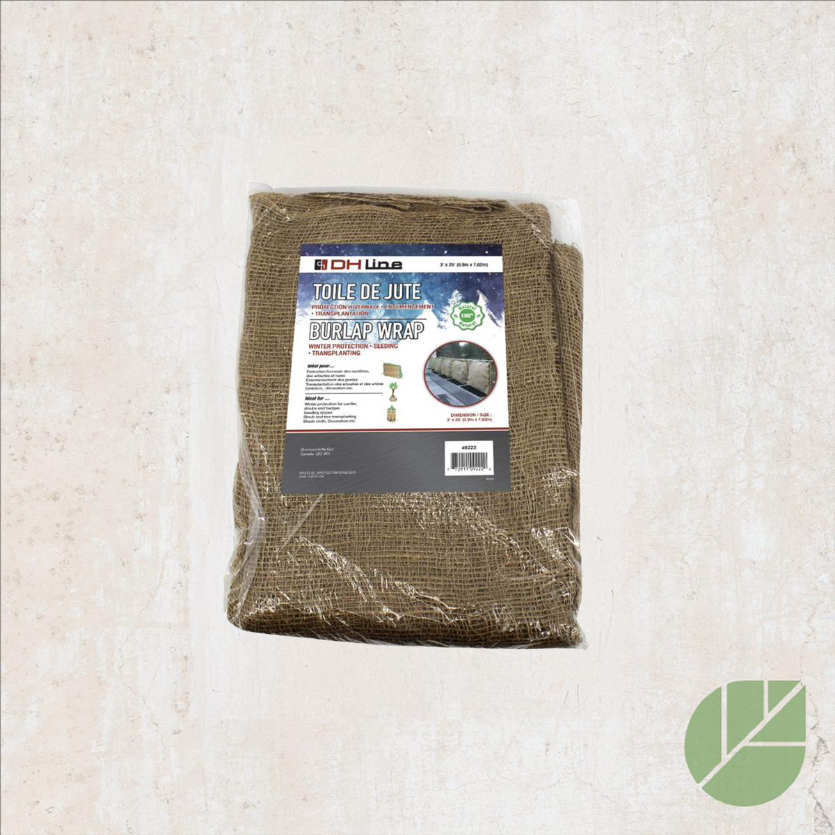 Jute naturelle 3 pi x 25 pi