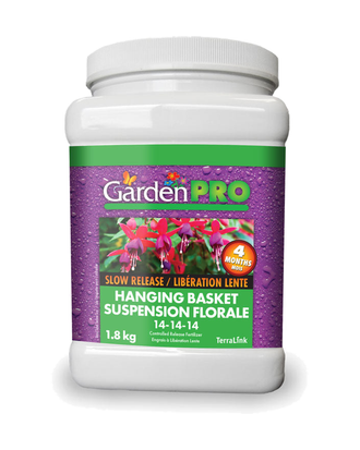 Garden Pro Engrais granulaire pour paniers suspendus 14-14-14 — photo sur fond blanc