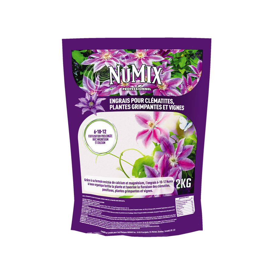 Engrais pour clématites, plantes grimpantes et vignes Numix 6-10-12