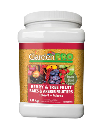 Garden Pro Engrais Baies et arbres fruitier 10-6-9 + Micros — photo sur fond blanc