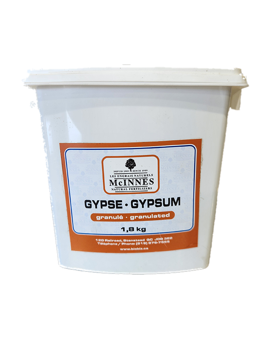 Emballage du produit « Gypse granulé McInnes », format 1.8Kg