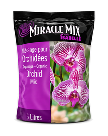 Terreau pour orchidées Miracle Mix – 6 L sur fond blanc pur
