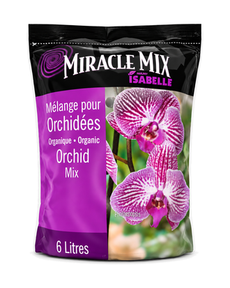 Terreau pour orchidées Miracle Mix – 6 L sur fond blanc pur