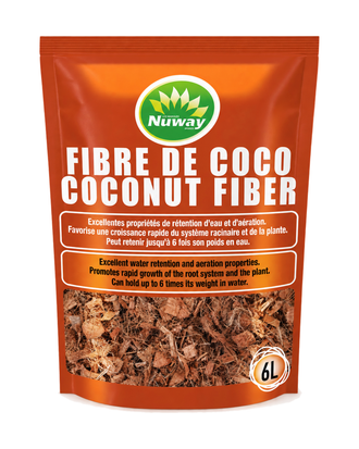 Fibre de coco Nuway – 6 L sur fond blanc pur