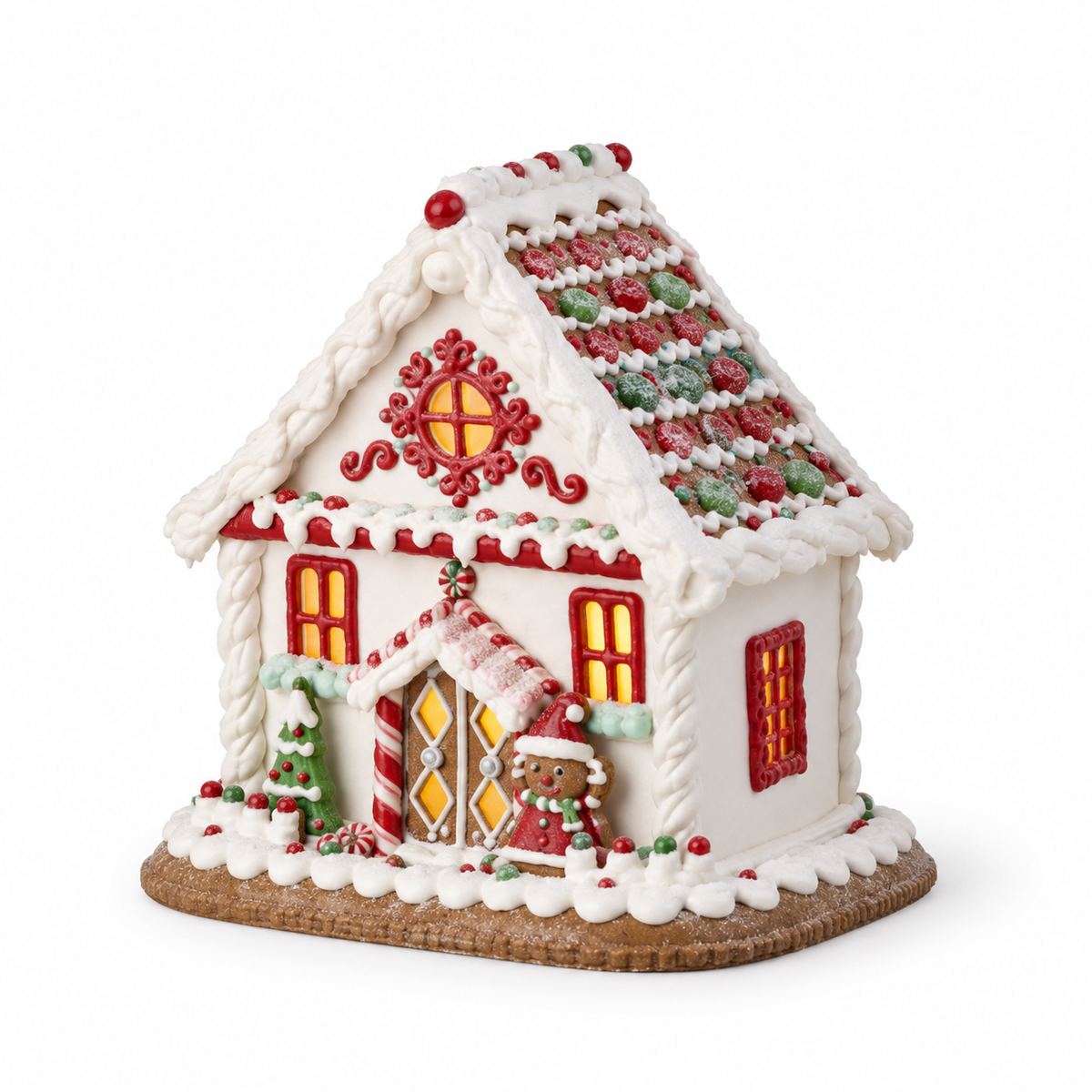 Maison de village de Noël lumineuse Candycane Lane – 8,5 po