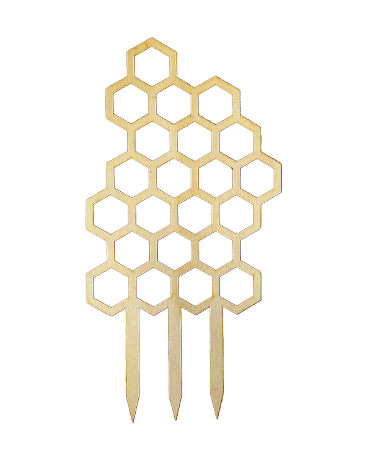 Tuteur en bois Honeycomb 8'' x 4'' — photo sur fond blanc