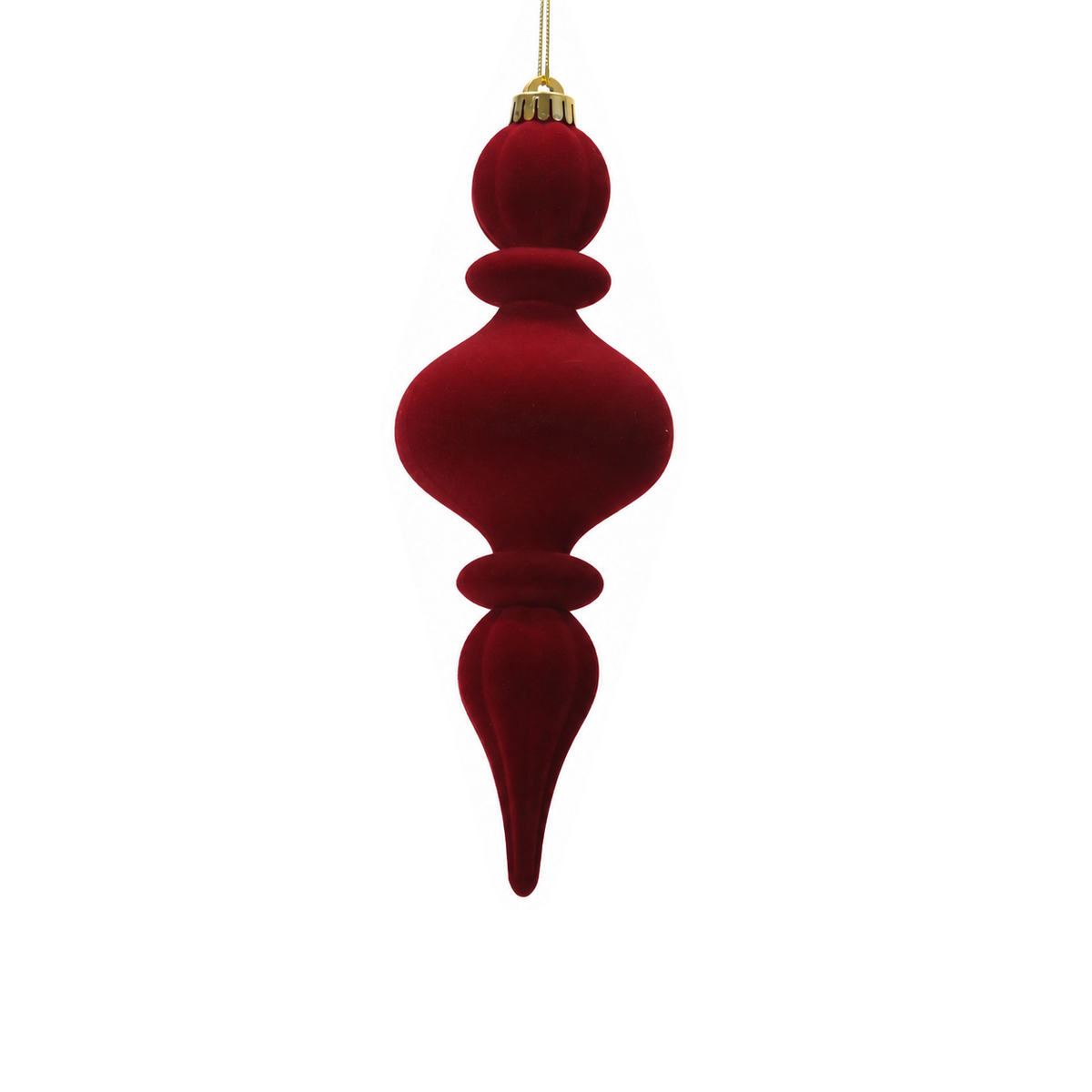 Ornement de Noël floqué – Modèle 1 · Rouge
