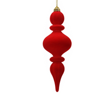Ornement de Noël floqué – Modèle 3 · Rouge