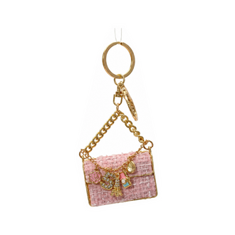 Porte-clés bijou mode – Sac à main rose