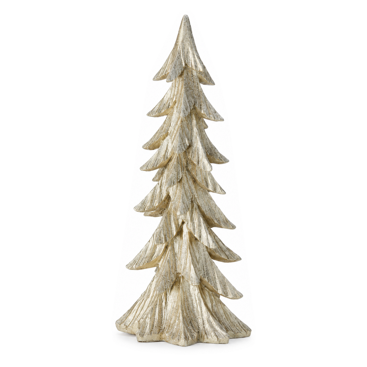 Sapin décoratif de Noël royal – Champagne – 18 po