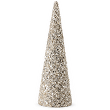 Sapin décoratif de Noël pailleté perlé – 18 po