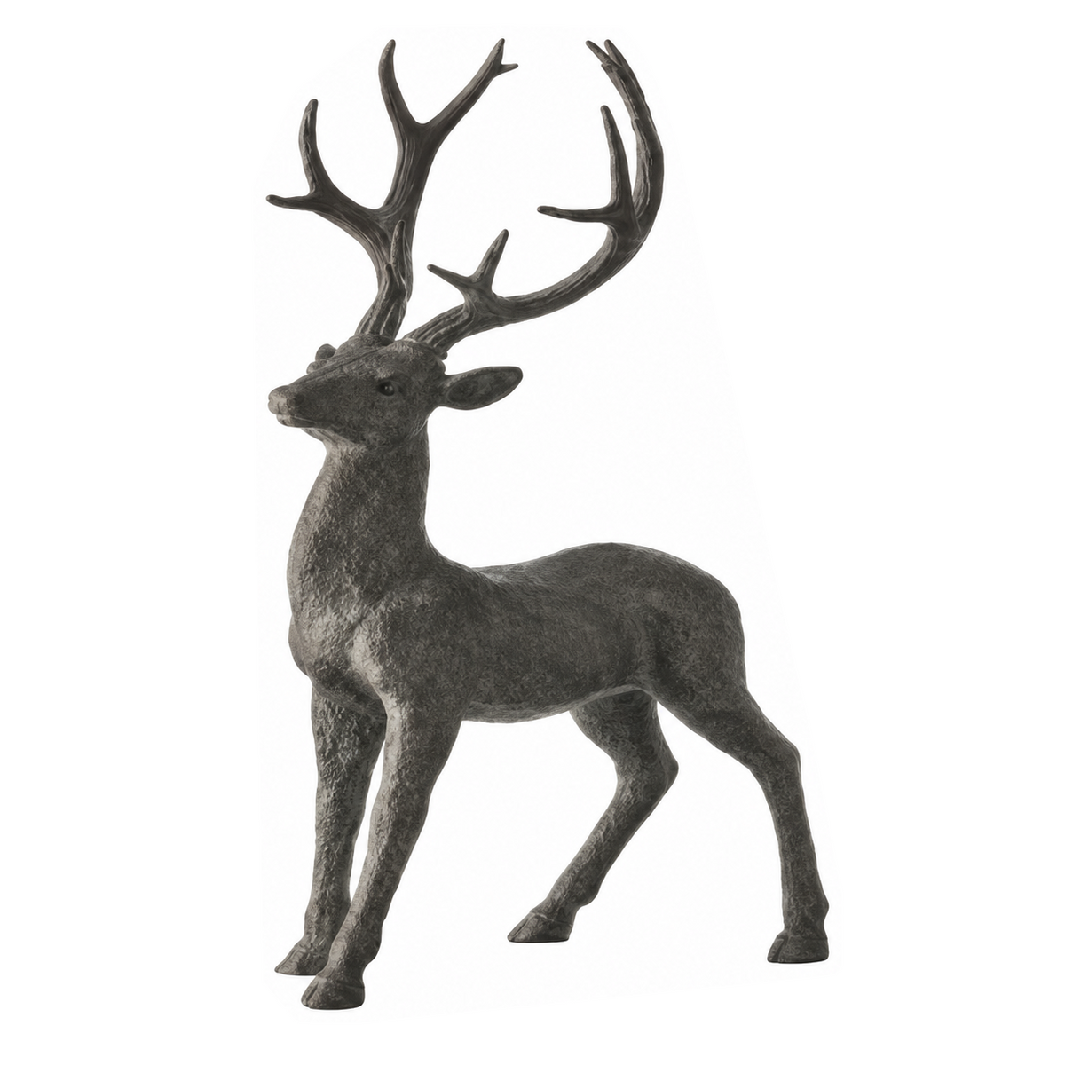 Renne décoratif debout – Gris fumé