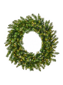 Couronne de Noël lumineuse Forest Fir – 38 po