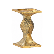 Bougeoir décoratif de Noël – Doré – 11 po
