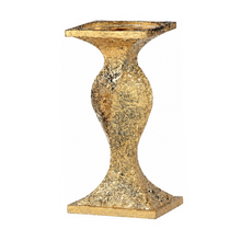 Bougeoir décoratif de Noël – Doré – 14 po