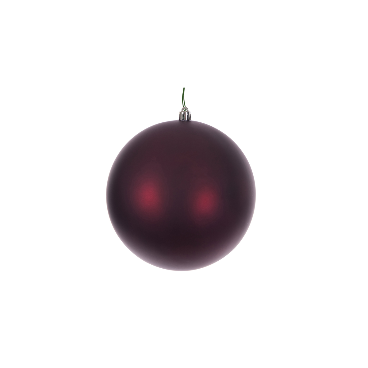 Boule de Noël lie-de-vin — fini mat — sans joint