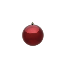 Boule de Noël bordeaux — fini brillant