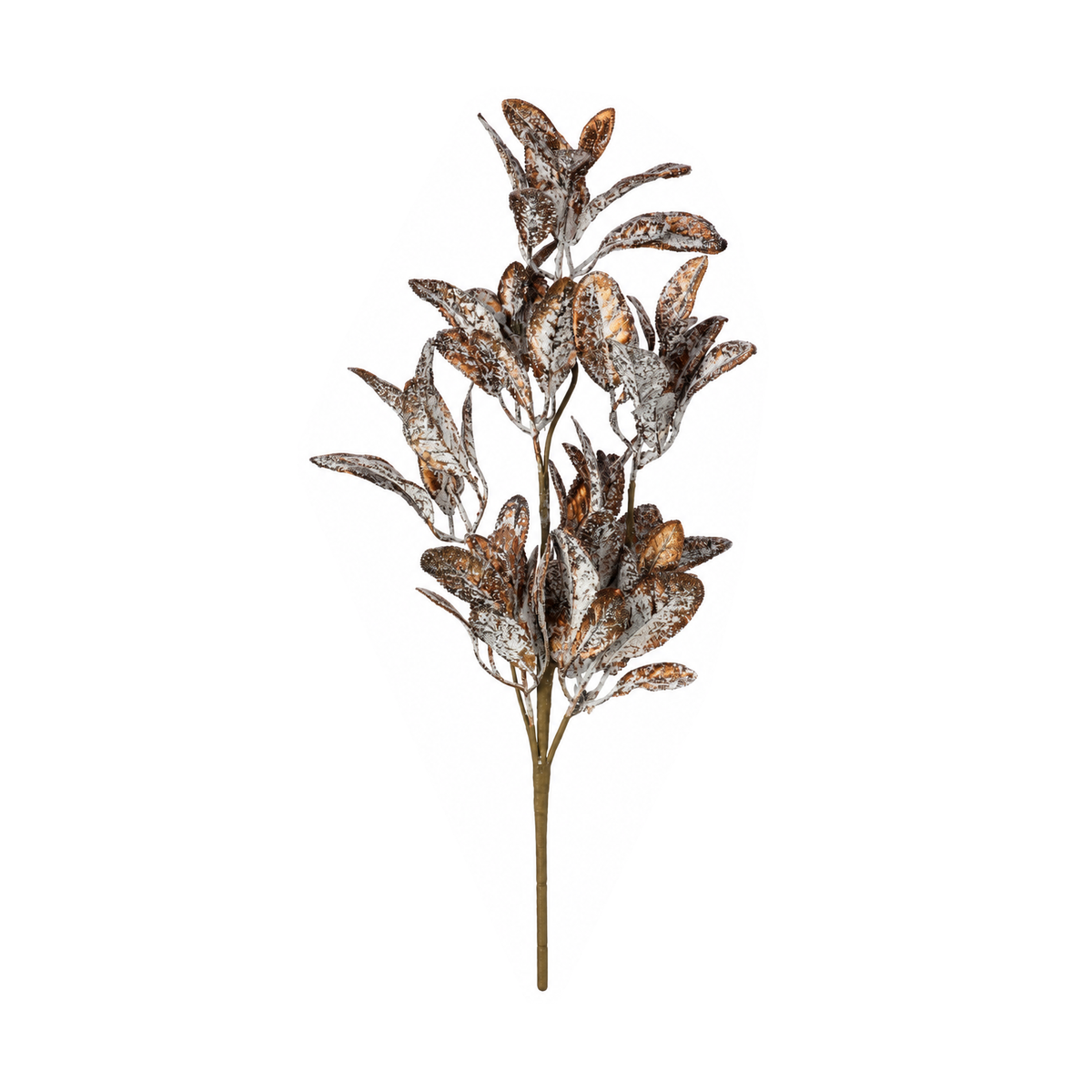 Tige de ruscus décorative givrée – Noël