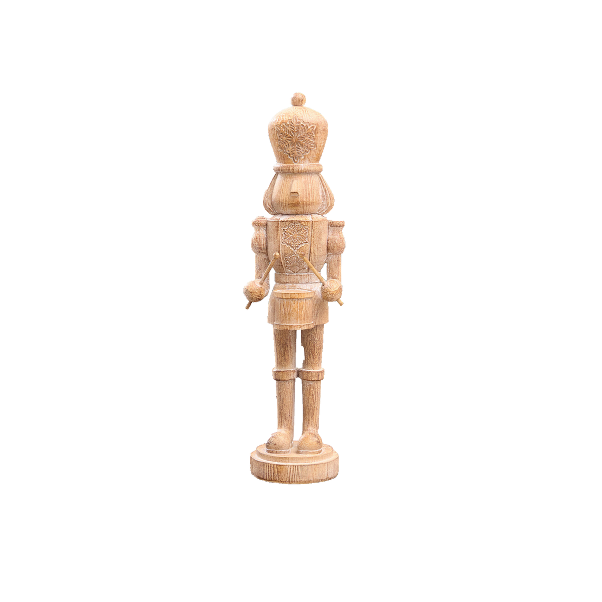 Soldat décoratif de Noël – Naturel et brun, tambour