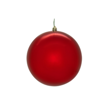 Boule de Noël rouge — fini brillant — sans joint